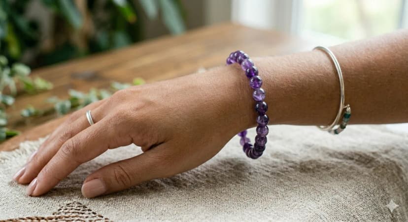 8mm Amethyst Bracelet